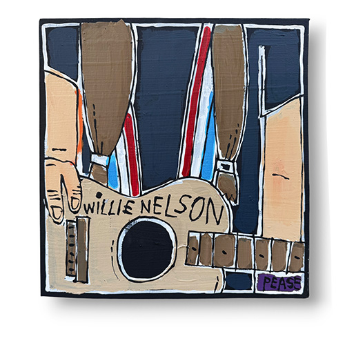 Ken Pease 12x12 Willie Nelson WP6261